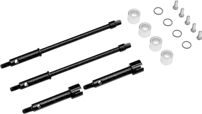 HRASXTF39W04 +4MM WIDE TRACK STEEL DRIVE STUB AXLE FOR AXIAL SCX24