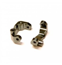 STRC SPTSTC91417GM ALUMINUM CASTER BLOCKS FOR TEAM ASSOCIATED DR10: GUNMETAL (2)