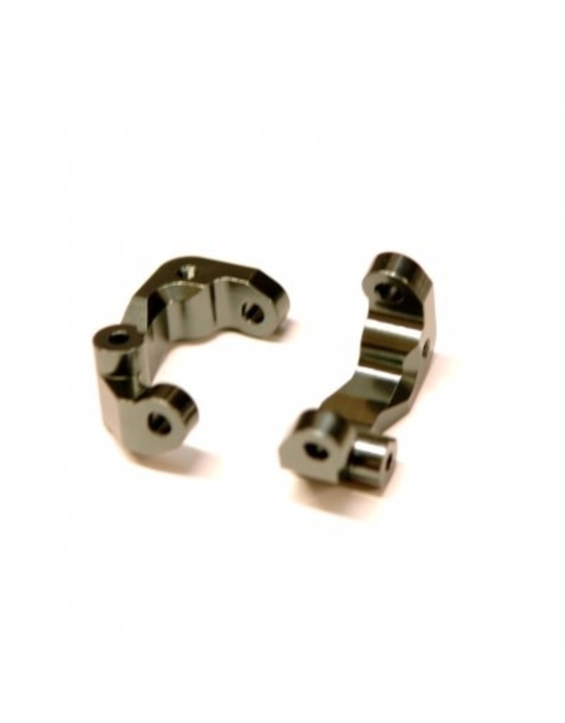 STRC SPTSTC91417GM ALUMINUM CASTER BLOCKS FOR TEAM ASSOCIATED DR10: GUNMETAL (2)