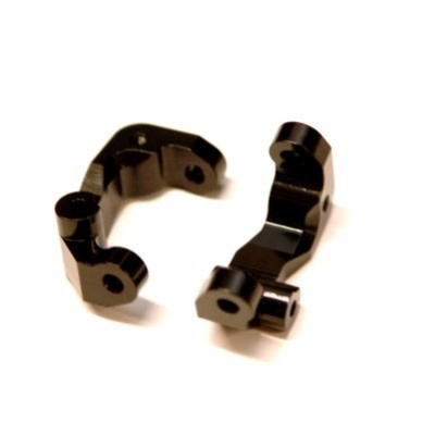 SPTSTC91417CBK ALUMINUM CASTER BLOCKS FOR TEAM ASSOCIATED DR10: BLACK (2)