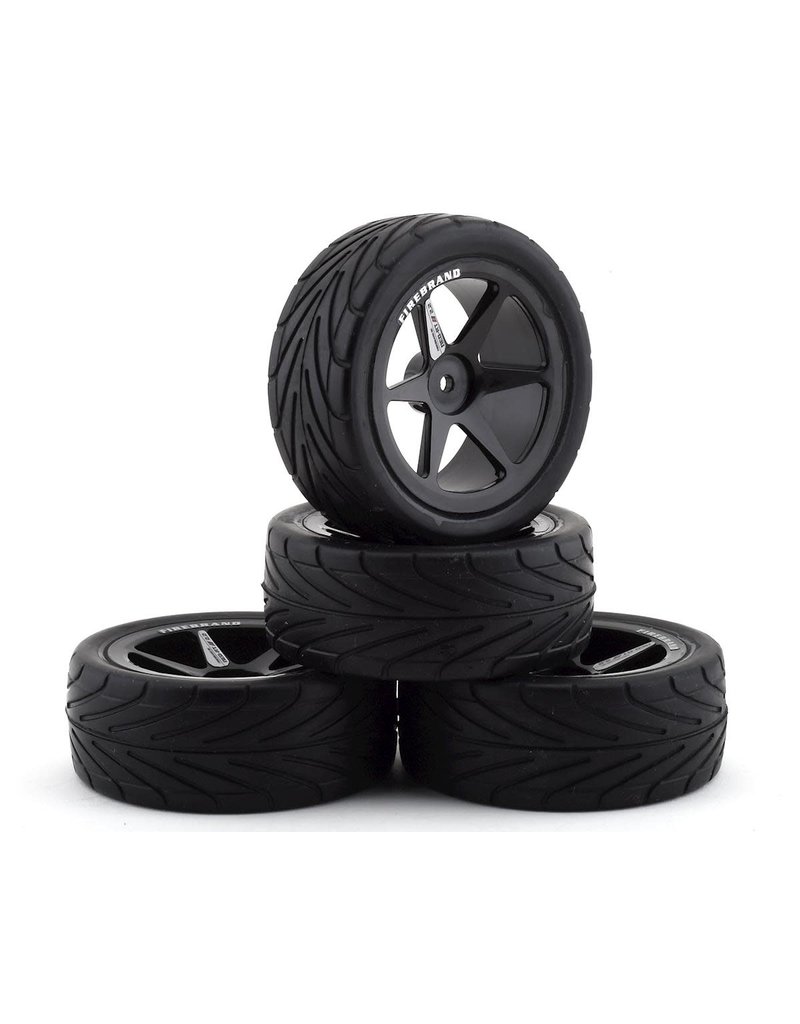 FIRE BRAND RC FBR1WHENEO992 NEO RT 2.2 PRE-MOUNTED ON-ROAD TIRES (4) (BLACK)