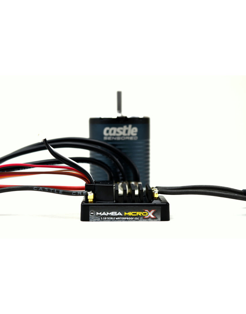 CASTLE CREATIONS CSE010016201 MAMBA MICRO X 12.6V ESC,1406-1900KV Sensored Combo