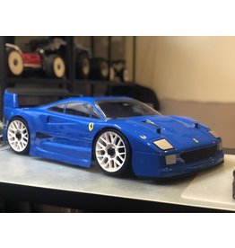 DELTA PLASTIK USA DP0100/2 FERRARI F40 1/8 SCALE GT SPEED RUN BODY: CLEAR