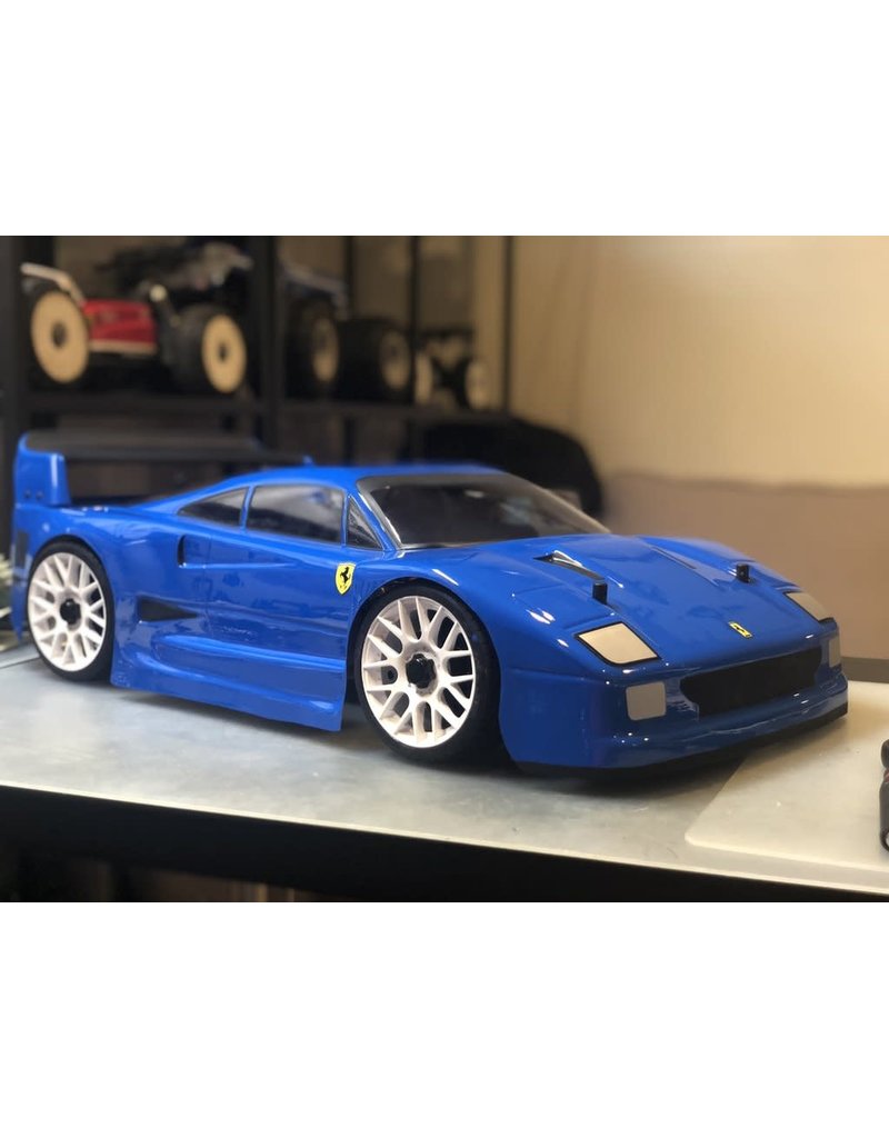 DELTA PLASTIK USA DP0100/2 FERRARI F40 1/8 SCALE GT SPEED RUN BODY: CLEAR