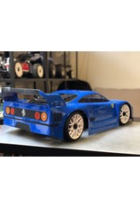DELTA PLASTIK USA DP0100/2 FERRARI F40 1/8 SCALE GT SPEED RUN BODY: CLEAR