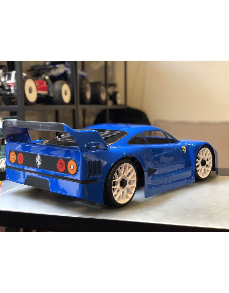 DELTA PLASTIK USA DP0100/2 FERRARI F40 1/8 SCALE GT SPEED RUN BODY: CLEAR