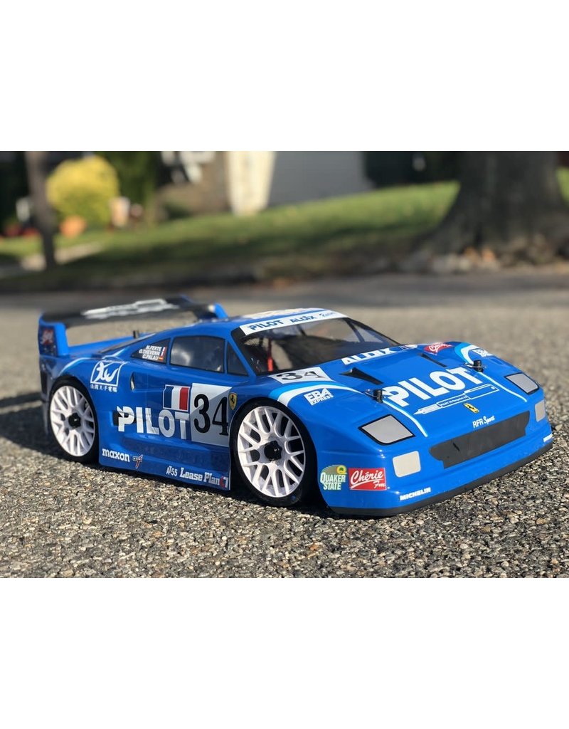 DELTA PLASTIK USA DP0100/2 FERRARI F40 1/8 SCALE GT SPEED RUN BODY: CLEAR