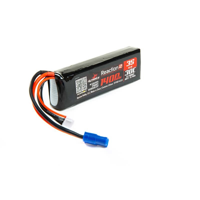 DYNB14333 3S LIPO 11.1V 1400MAH 30C BATTERY: EC3
