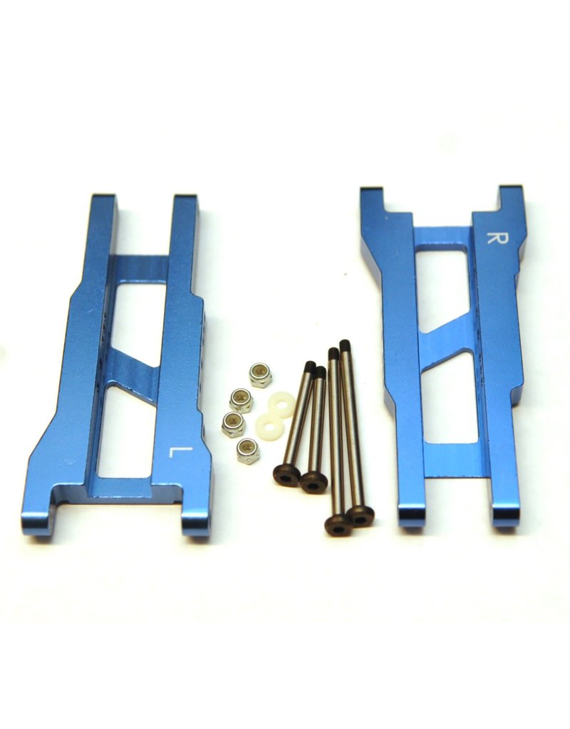 STRC SPTST2555XB ALUMINUM REAR A-ARMS WITH STEEL HINGE PINS FOR TRAXXAS SLASH 2WD: BLUE