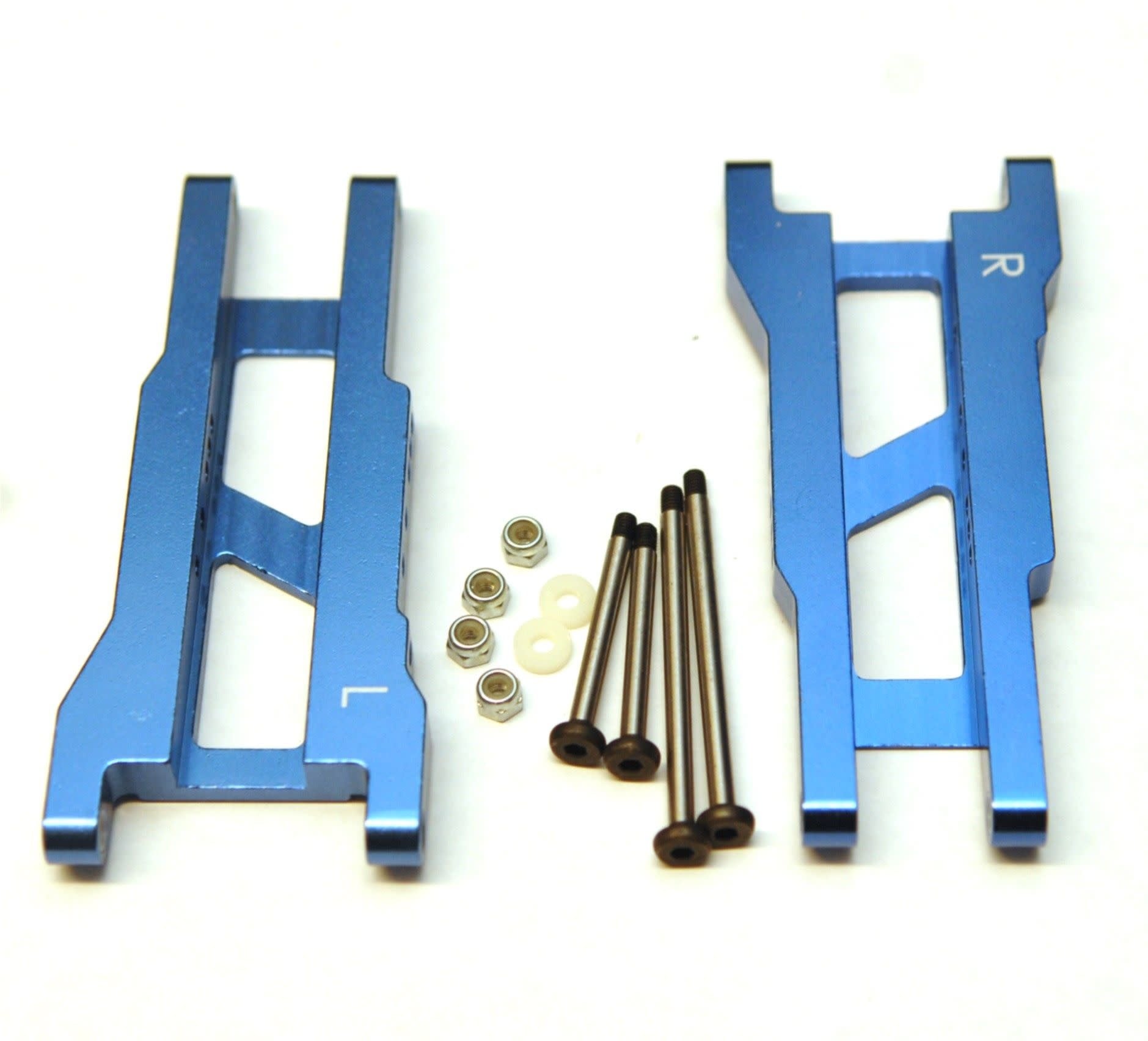 SPTST2555XB ALUMINUM REAR A-ARMS WITH STEEL HINGE PINS FOR TRAXXAS SLASH 2WD: BLUE