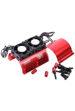 POWER HOBBY PHBPH1289RED POWER HOBBY HEAT SINK WITH TWIN FAN