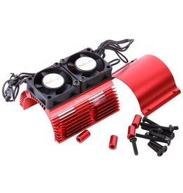 POWER HOBBY PHBPH1289RED POWER HOBBY HEAT SINK WITH TWIN FAN