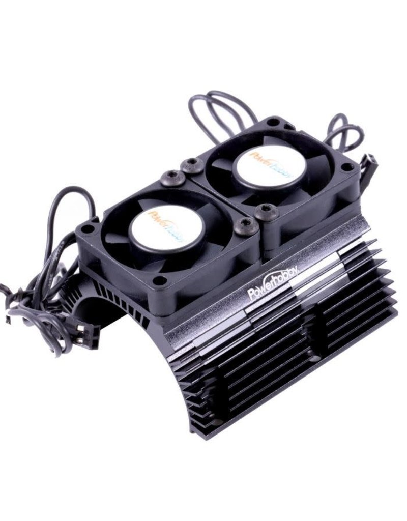POWER HOBBY PHBPH1289BLACK POWER HOBBY HEAT SINK WITH TWIN FAN