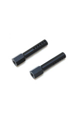 STRC SPTST1914BK ALUMINUM FRONT BODY POSTS FOR TRAXXAS SLASH, RUSTER 2WD: BLACK (2)