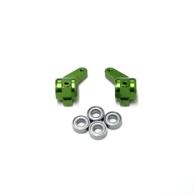 SPTST3636G ALUMINUM FRONT STEERING KNUCKLES FOR TRAXXAS 2WD: GREEN (2)