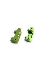 STRC SPTST3632G ALUMINUM CASTER BLOCKS FOR TRAXXAS 2WD: GREEN (2)