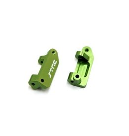 STRC SPTST3632G ALUMINUM CASTER BLOCKS FOR TRAXXAS 2WD: GREEN (2)