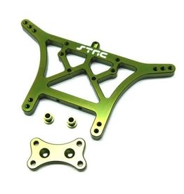 STRC SPTST3638G ALUMINUM REAR SHOCK TOWER FOR TRAXXAS 2WD: GREEN