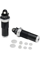 HOT RACING HRAATF155AF08 ALUMINUM THREADED FRONT BLEEDER SHOCK BODIES FOR ARRMA 1/10 4X4 (2)