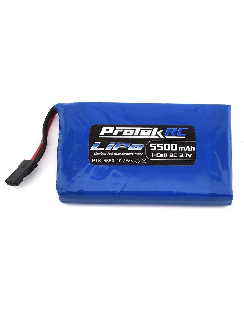 PROTEK RC PTK-5550 1S LIPO 3.7V 5500MAH TRANSMITTER BATTERY: JR (SANWA M17)