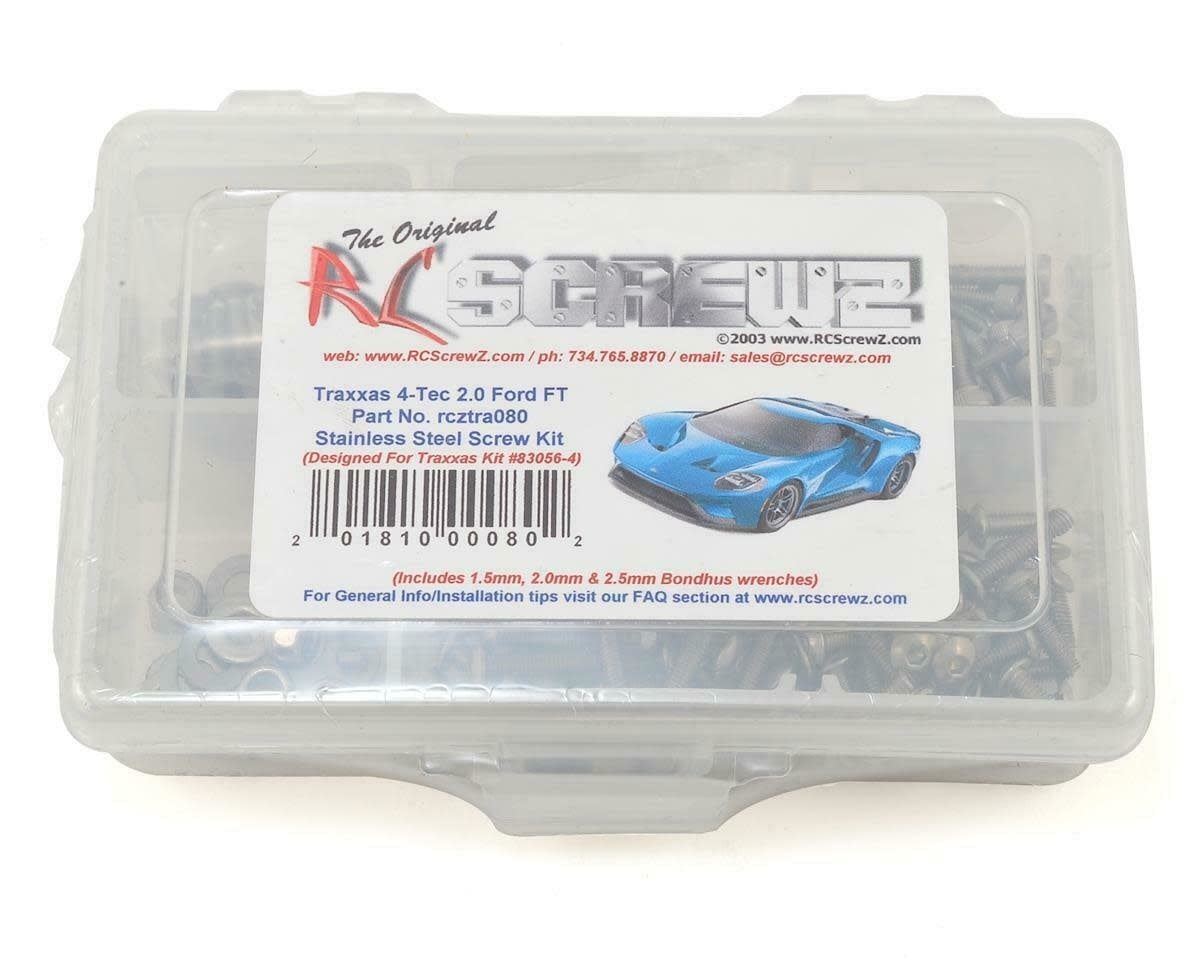 RCZTRA080 TRAXXAS 4-TEC 2.0 FORD GT STAINLESS STEEL SCREW KIT