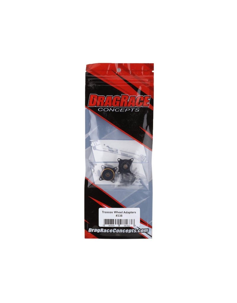 DRAG RACE CONCEPTS DRC-338 4 BOLT WHEEL ADAPTERS FOR TRAXXAS (2)