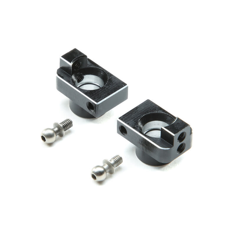 LOS311005 HUB SET, REAR, ALUMINUM: MINI-T 2.0