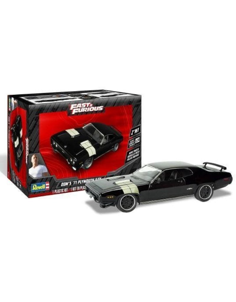 REVELL RMX854477 1/24 DOM S PLYMOUTH GTX 2 PLASTIC MODEL KIT