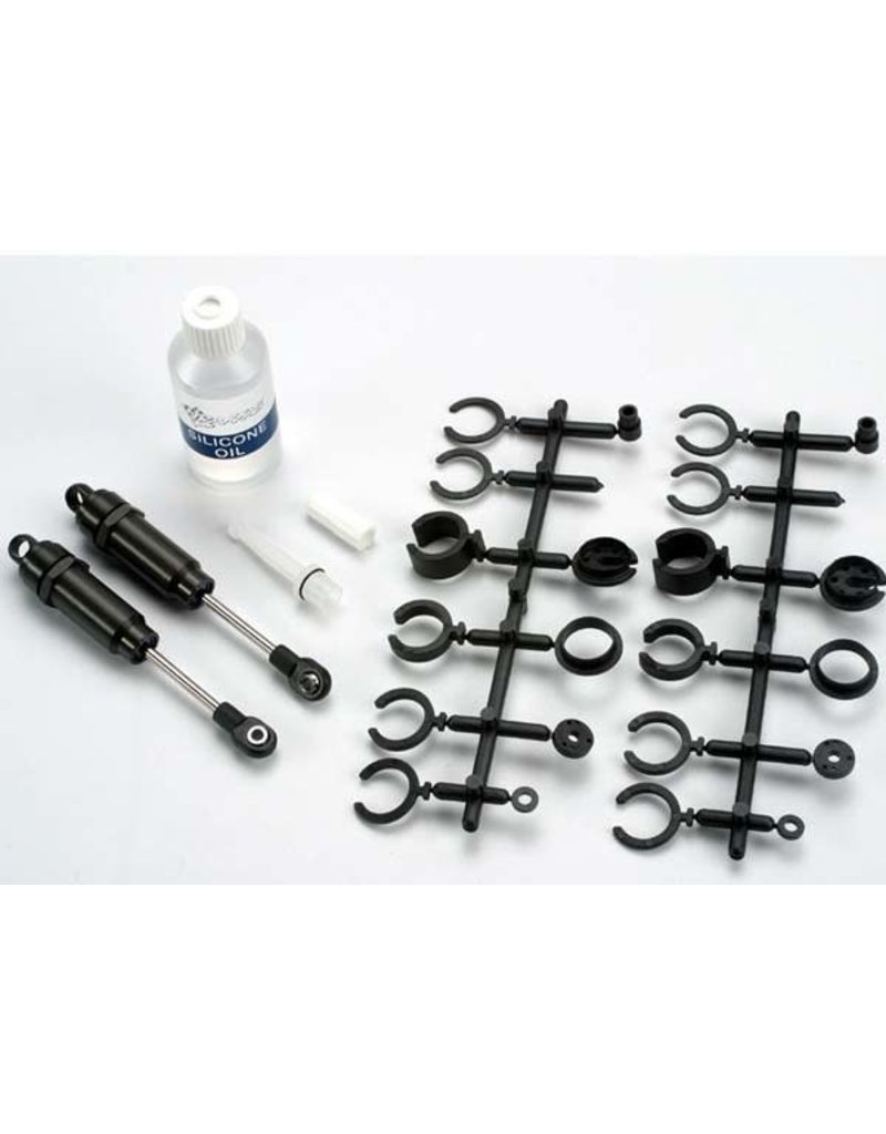 TRAXXAS TRA2660 BIG BORE SHOCKS (LONG) (HARD-ANODIZED & PTFE-COATED T6 ALUMINUM)  (ASSEMBLED WITH TIN SHAFTS) W/O SPRINGS (FRONT) (2)