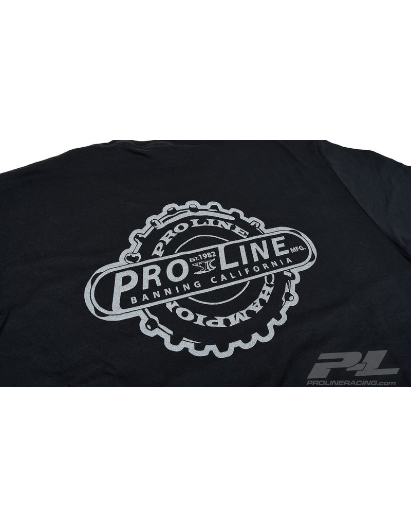 PROLINE RACING PRO985504  PRO-LINE MANUFACTURED BLACK T-SHIRT:  (XL)