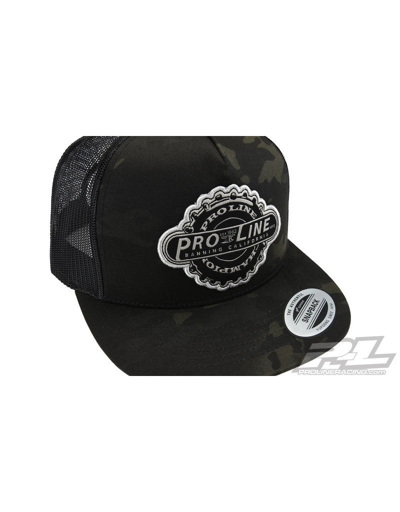 PROLINE RACING PRO985200 MANUFACTURED DRAK CAMO TRUCKER SNAP BACK HAT