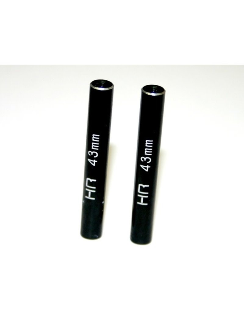HOT RACING HRARCL64301 ALUMINUM STANDOFF POST LINK 6x43MM WITH M3 THREADS (2)