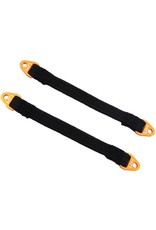 HOT RACING HRASLS100T0303 100MM SUSPENSION TRAVEL LIMIT STRAPS: ORANGE (2)
