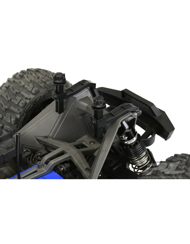 PROLINE RACING PRO637000 EXTENDED FRONT AND REAR BODY MOUNT : (TRAXXAS MAXX)