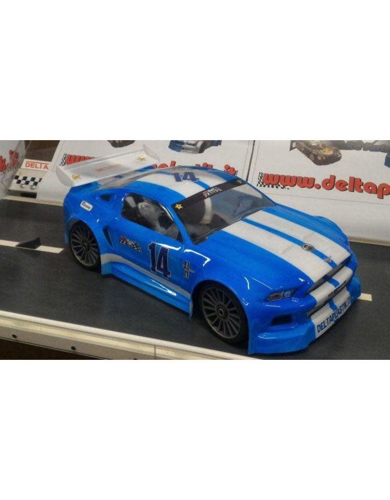 DELTA PLASTIK USA DP0175/2 MUSTANG 1/8 SCALE GT BODY: CLEAR