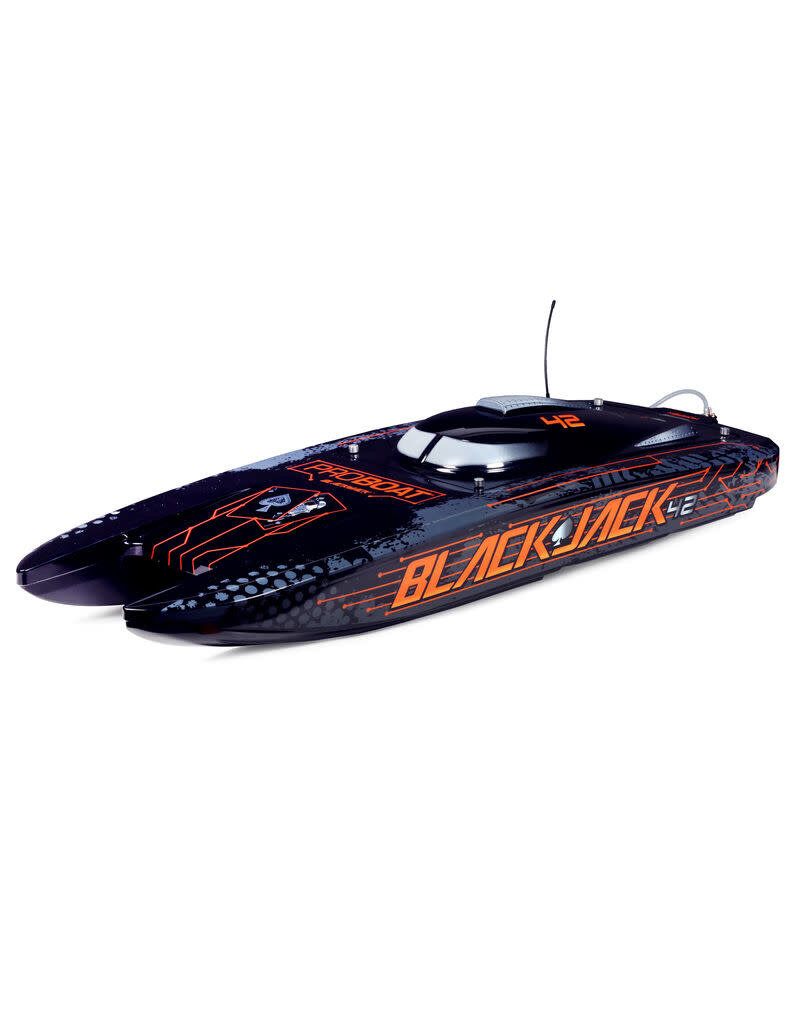 PROBOAT PRB08043T1 BLACKJACK 42" 8S BRUSHLESS RTR: BLACK/ORANGE