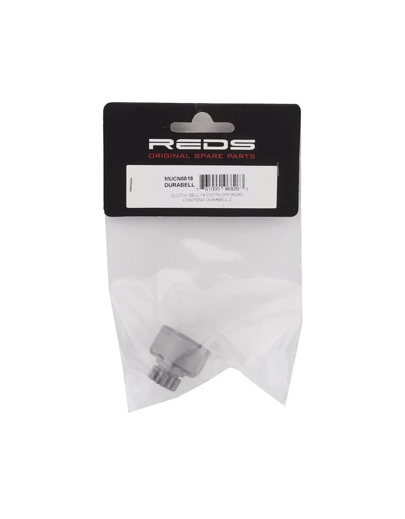 REDS RACING REDMUCN0018 DURABELL OFF-ROAD VENTED CLUTCH BELL 14T (LOSI/TEKNO)