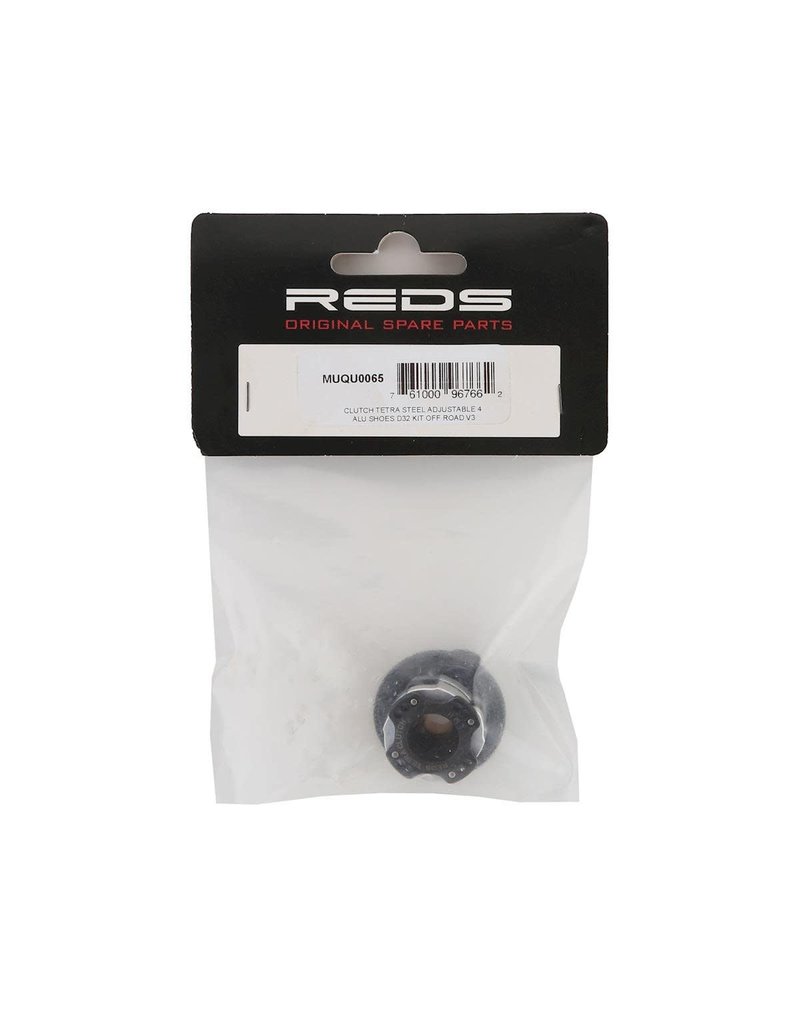 REDS RACING REDMUQU0065 32MM "TETRA" STEEL OFF-ROAD ADJUSTABLE 4-SHOE CLUTCH SYSTEM