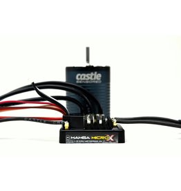 CASTLE CREATIONS CSE010016203 CASTLE MAMBA MICRO X CRAWLER WATERPROOF COMBO 1406 2850KV SENSORED BRUSHLESS MOTOR AND 12.6V ESC