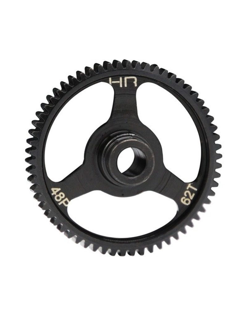 HOT RACING HRASTRF462 48P 62T STEEL SPUR GEAR FOR TRAXXAS 4-TEC 2.0