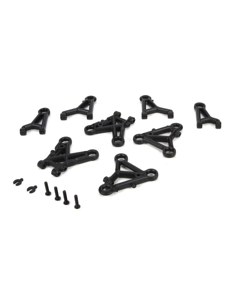 LOSI LOS234040 SUSPENSION ARM SET FR/RR UPPER LOWER: V100