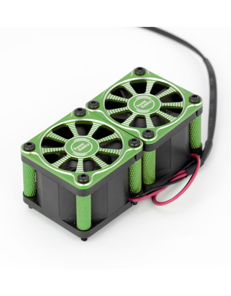 POWER HOBBY PHBPHF116GREEN TWISTER TWIN DUAL 40MM FANS