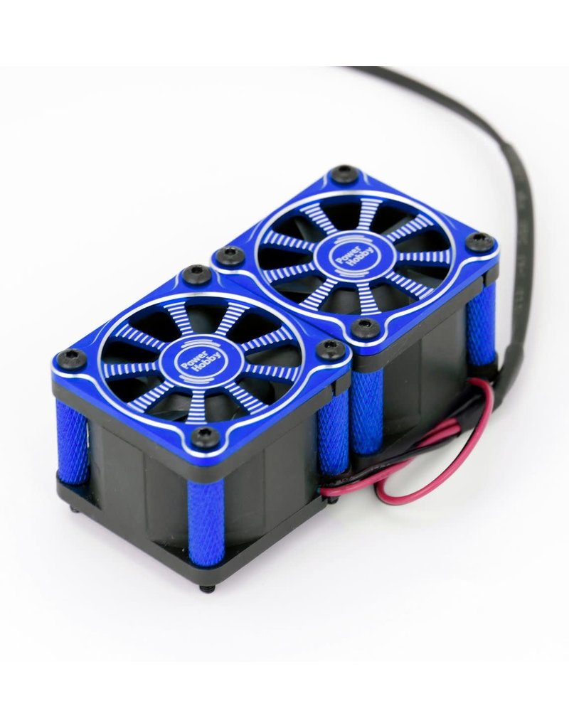 POWER HOBBY PHBPHF116BLUE TWISTER TWIN DUAL 40MM FANS