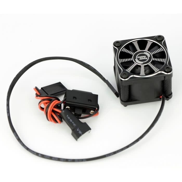 PHBPHF118BLACK TWISTER SINGLE FAN FOR 1/10&1/8 MOTOR
