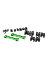 TRAXXAS TRA8334G MOUNTS, SUSPENSION ARMS, ALUMINUM (GREEN-ANODIZED) (FRONT & REAR)/ HINGE PIN RETAINERS (12)/ INSERTS (6)