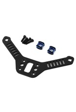 DRAG RACE CONCEPTS DRC-418-0002 DR10 CARBON FIBER REAR BODY MOUNT KIT 24MM EXTENDED: BLUE