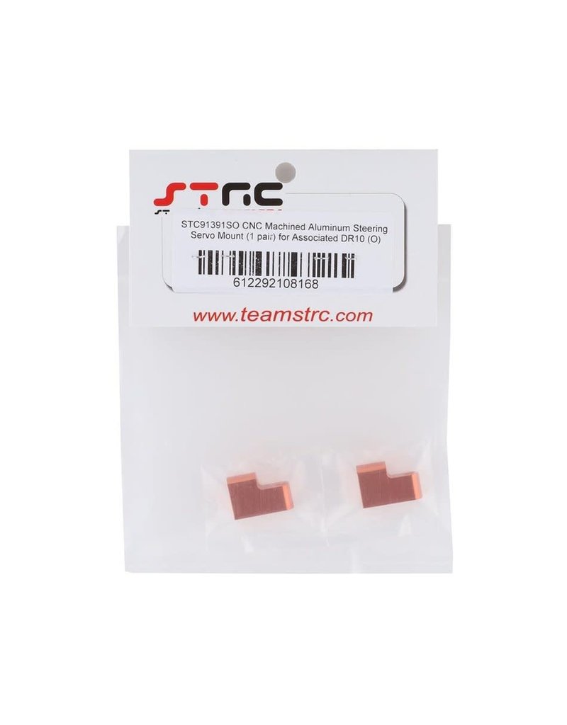 STRC SPTSTC91391SO ALUMINUM STREERING SERVO MOUNT FOR TEAM ASSOCIATED DR10: ORANGE