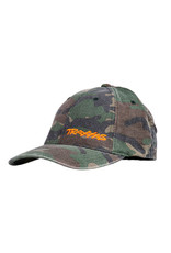 TRAXXAS TRA1187 CLASSIC HAT CAMO GREEN ADULT HAT. 98% COTTON 2% SPANDEX