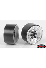 RC4WD RC4Z-W0263 STAMPED STEEL 1.0" STOCK BEADLOCK WHEELS: CHROME (4)