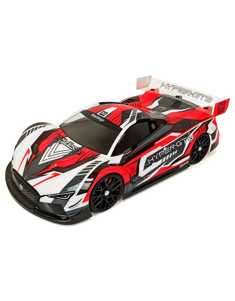 BITTYDESIGN BDYGT8-HYP HYPER-GT8 1/8 CLEAR BODY 325*330MM WB
